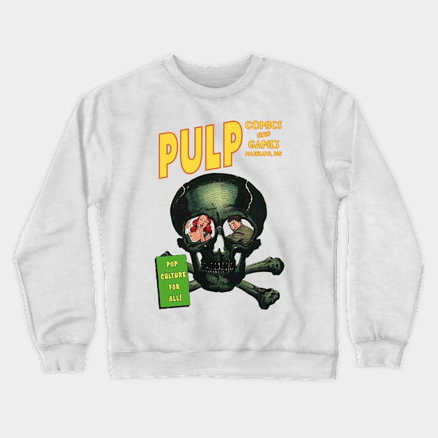 Pulp Skull Crewneck Sweatshirt by PULP Comics and Games